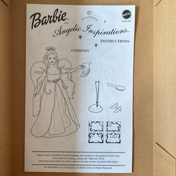 NRFB Barbie Special Edition Angelic Inspirations 1999 Doll in Original Packaging - Picture 14 of 15